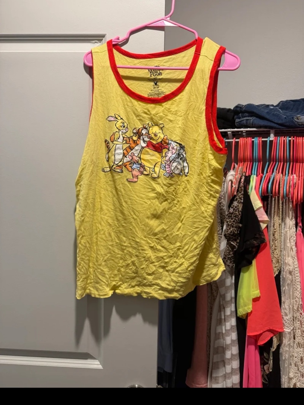 Disney Winnie the Pooh Yellow Tank Top